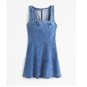 Abercrombie & Fitch Blue Denim Mini Dress